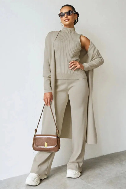 Three Piece - Winter Knit Linen London