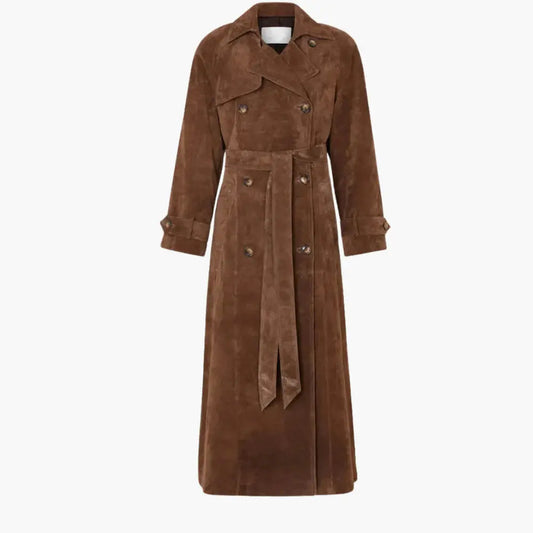 The Suede Trenchcoat Linen London