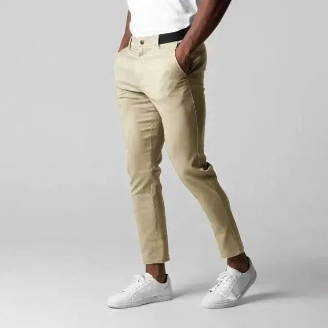 Asher - Herren Stretch-Chinos Linen London