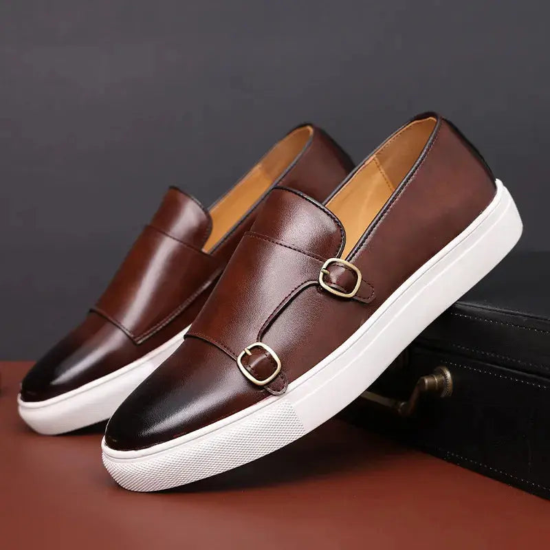 Giovanni Bellini Leather Loafers Linen London