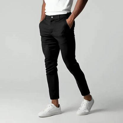 Asher - Herren Stretch-Chinos Linen London