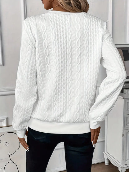 Harper Zip-Up Sweater Linen London