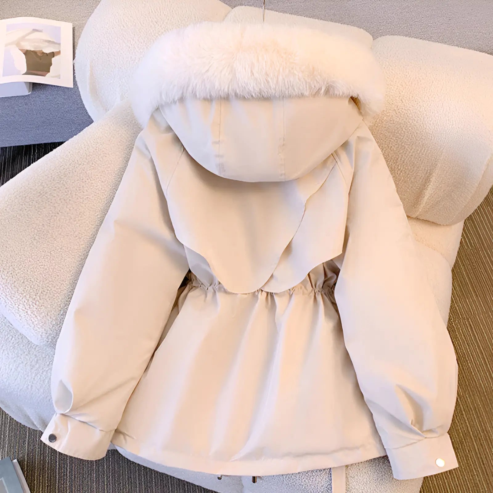 Olivia Elegant Winter Coat Linen London