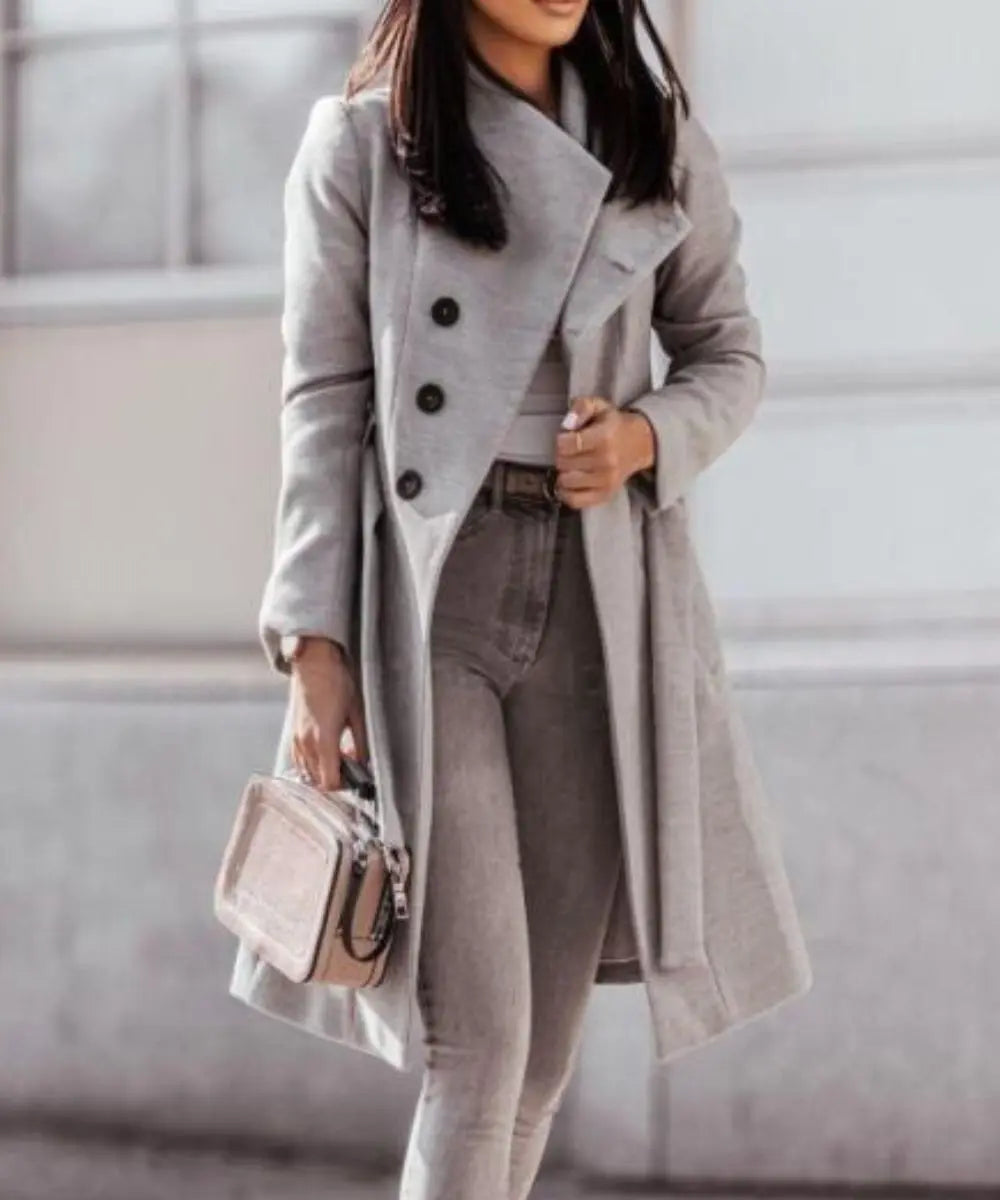 AMELIA ROSEWOOD - ELEGANT COAT Linen London