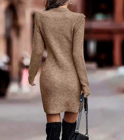 Autumn - Stylish Knitted Dress Linen London