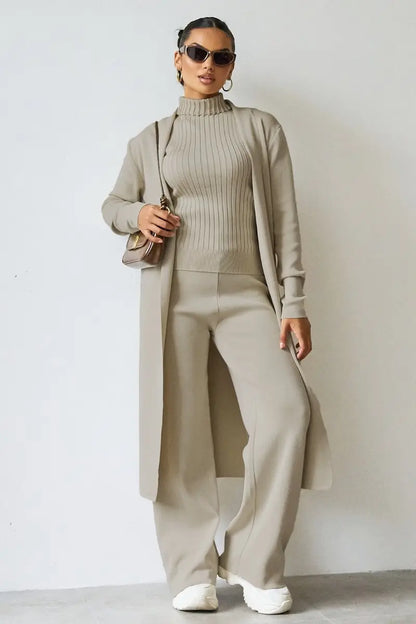 Three Piece - Winter Knit Linen London